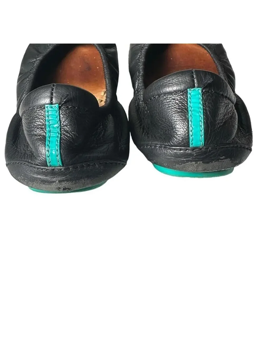 TIEKS by Gavrieli Matte Black Leather Ballet Flats | Women’s Size 8
